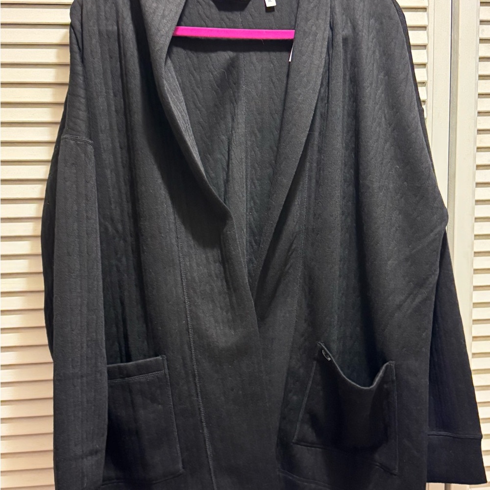 Vineyard Vines Black Cable Knit Cardigan XL